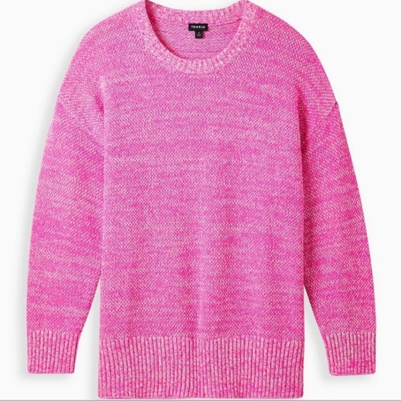 Torrid Pink Crew Neck Sweater - Picture 4 of 12